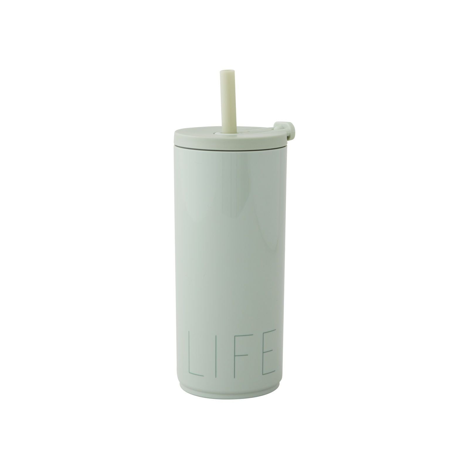 Travel cup with straw – Design Letters EUR