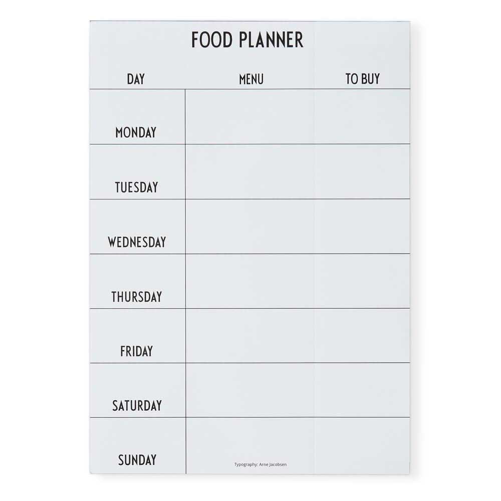 Weekly Food Planner by Design Letters