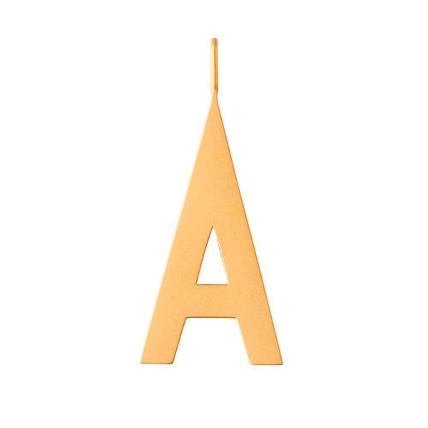 Letter 30mm for initial necklace (18K Gold-plated)
