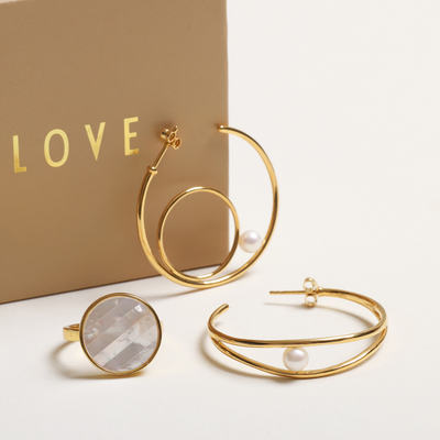 Pearl and Gemstone Earrings