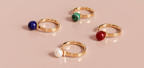 Pearl and Gemstone Rings