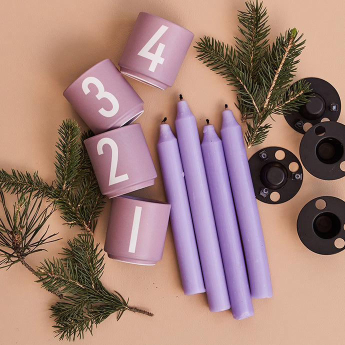 Advent Set Nude Mini Cups + Candle Holders