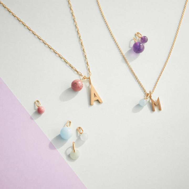 Stone Drop charm 5mm (Silver) – Design Letters EUR