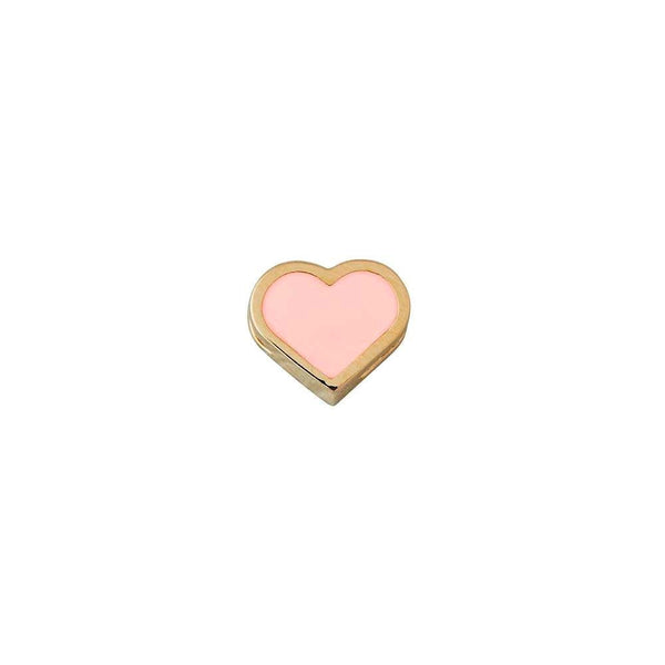 Enamel Heart Charm Gold plated