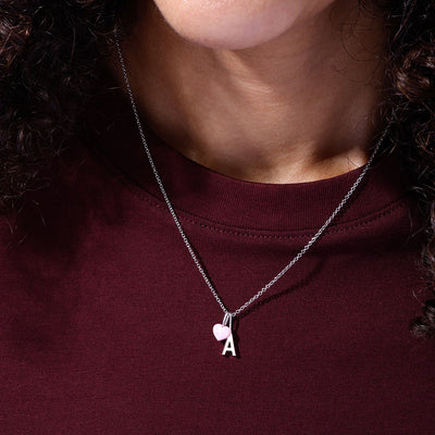 Close to my Heart. Enamel charm, silver