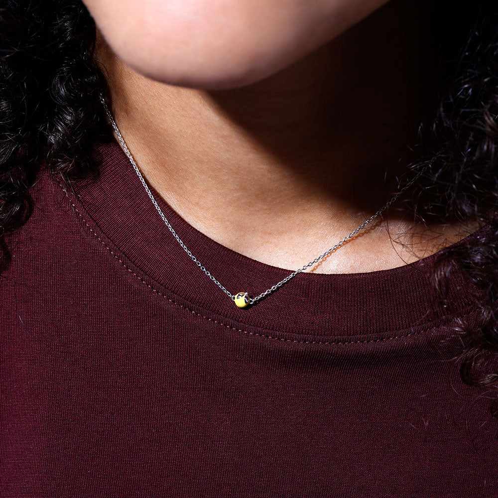 When life gives you lemons. Necklace, silver