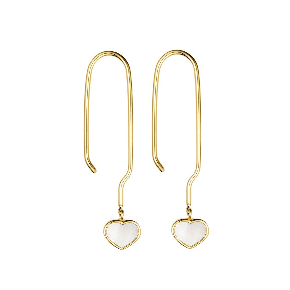 Pearl Little Big Love ear hanger, gold plated (set of 2 pcs)