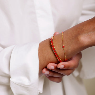 Little Big Love Multiple Hearts bracelet - Goldplated