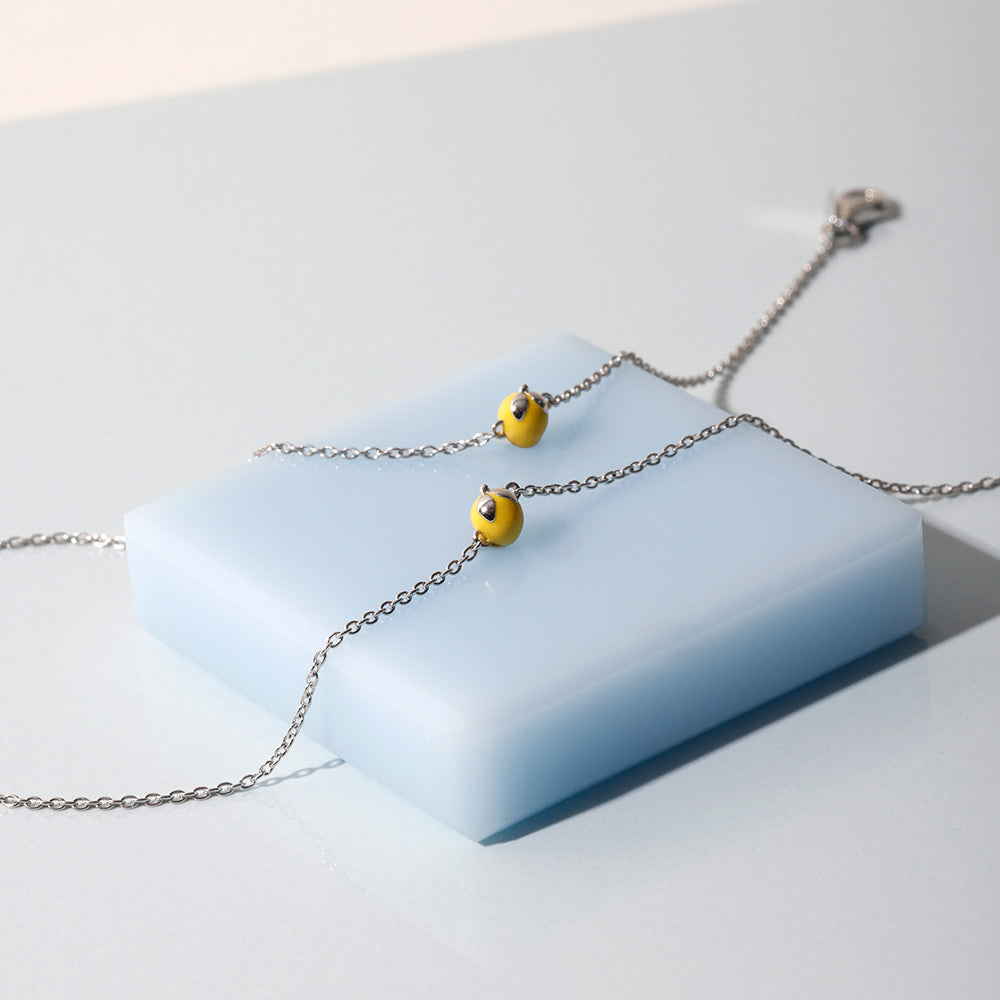 When life gives you lemons. Bracelet, silver