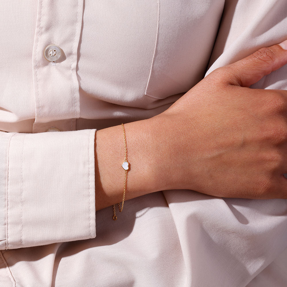 Pearl Little Big Love bracelet, gold plated