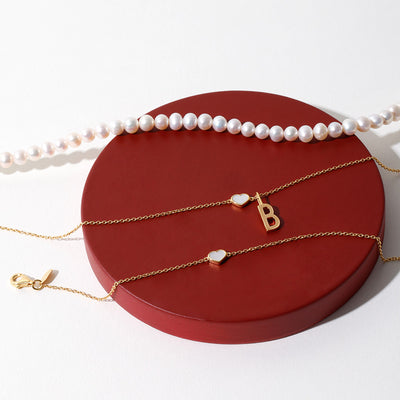 Pearl Little Big Love bracelet, gold plated