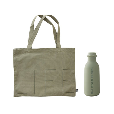 Work Shop & sport bag & bottle set Forest green