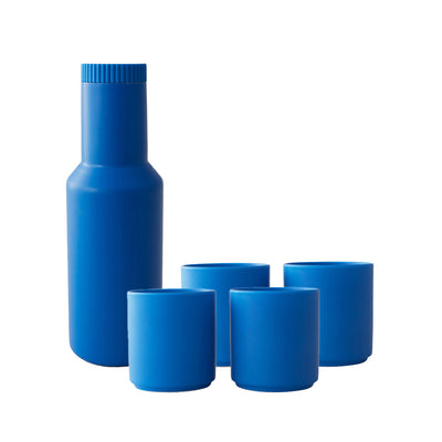 Insulated Thermo Set with 4x Cups Cobalt Blue