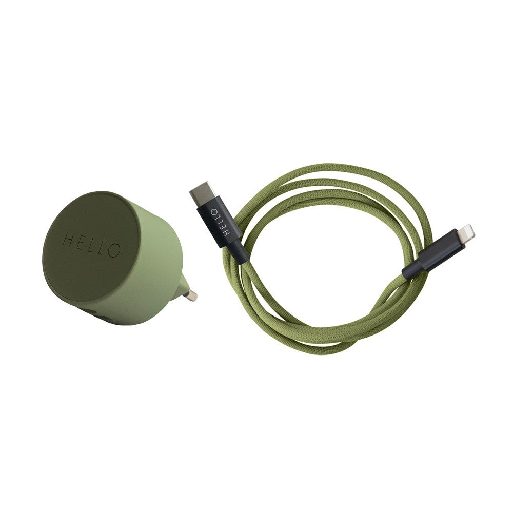 Mega charger set for Iphone Green