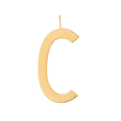 Letter 30mm for initial necklace (18K Gold-plated)