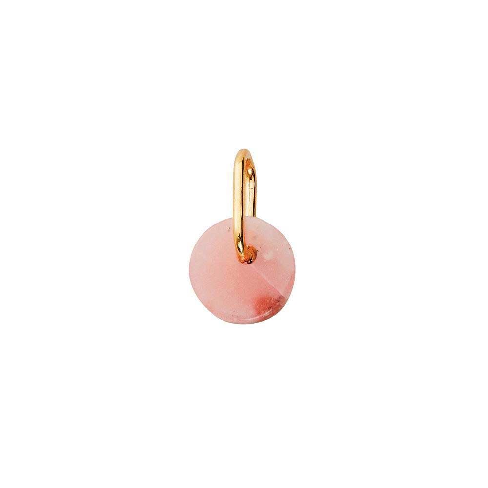 Stone charm (18K gold-plated)