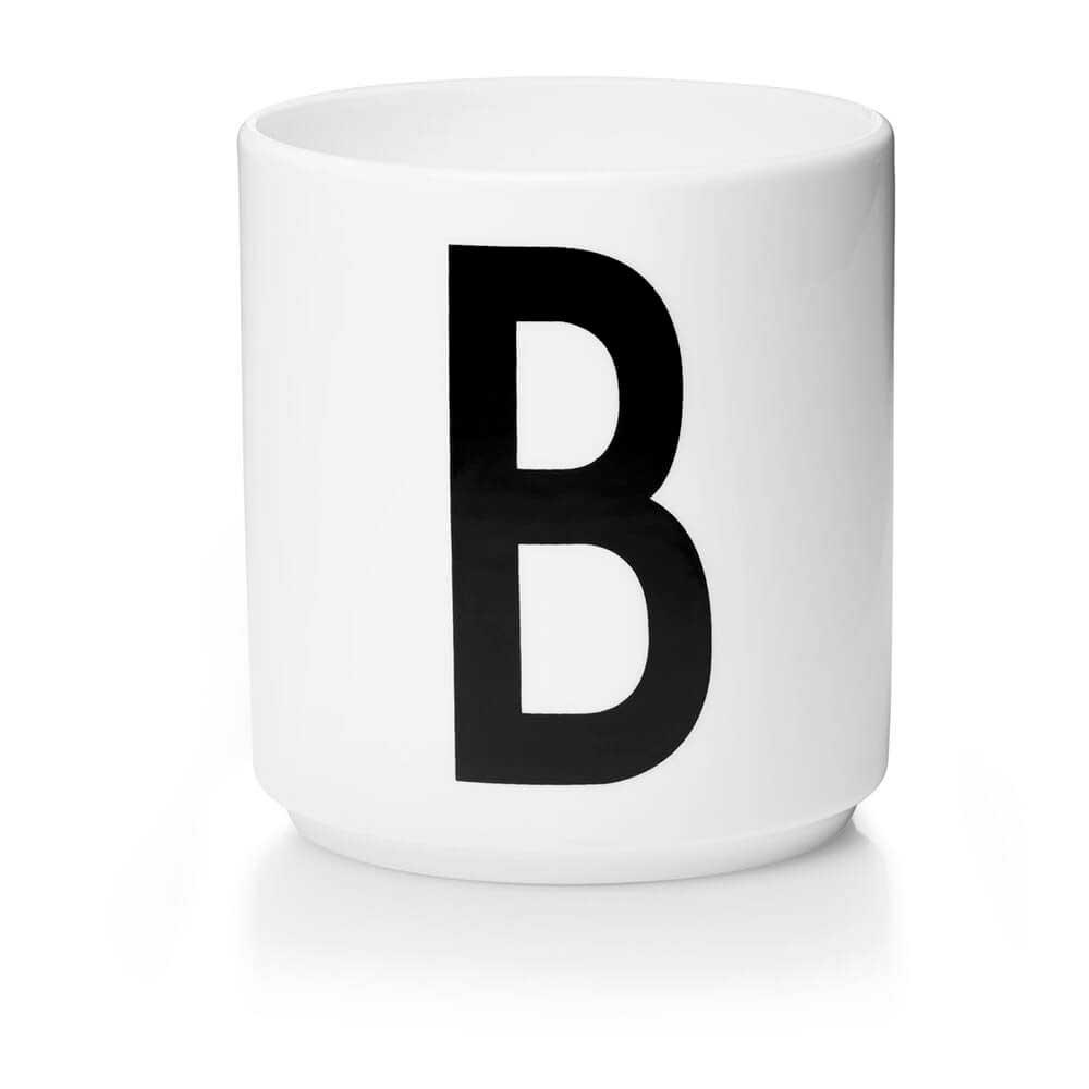 Personal Porcelain cup A-Z (White)
