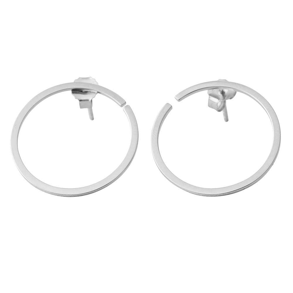 Earring Hoops 24 mm (Silver)