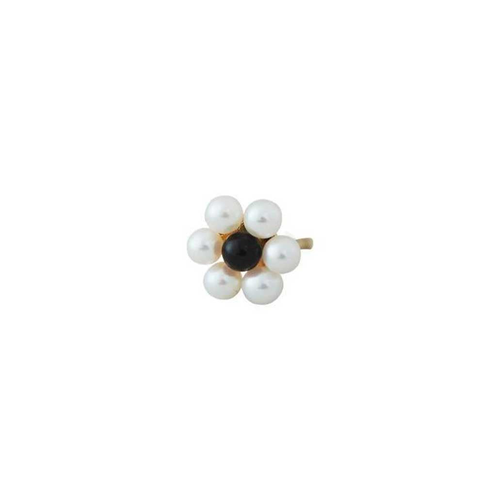 MyFlower Stud 7mm (Pearls/18K gold-plated)
