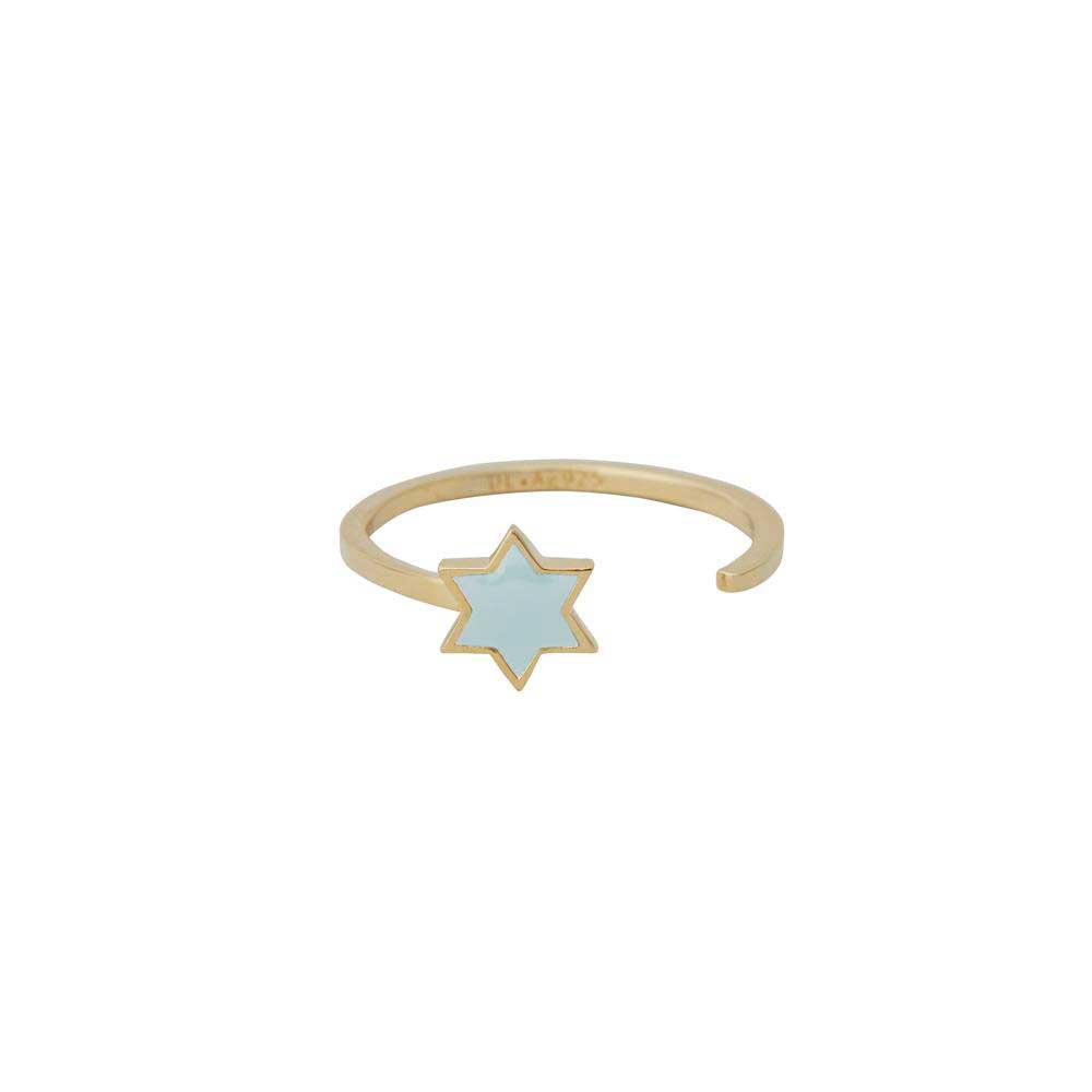 Enamel Star ring (18K Gold-plated)