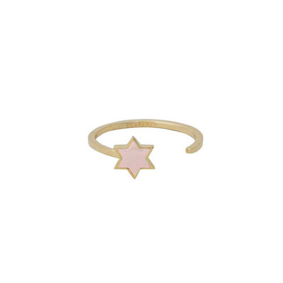 Enamel Star ring (18K Gold-plated)