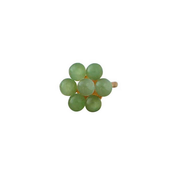 MyFlower Earring Stud Monochrome 10mm (18K gold-plated)
