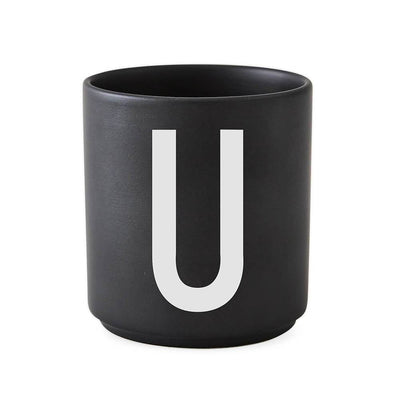 Personal Porcelain Cup A-Z (Black)