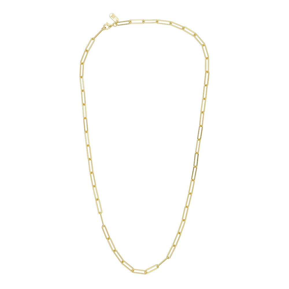 Chunky Square link chain large Goldplated