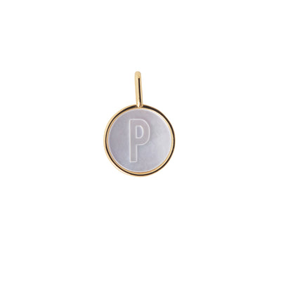 Pearl Letter Charm