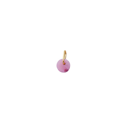 Stone charm (18K gold-plated)