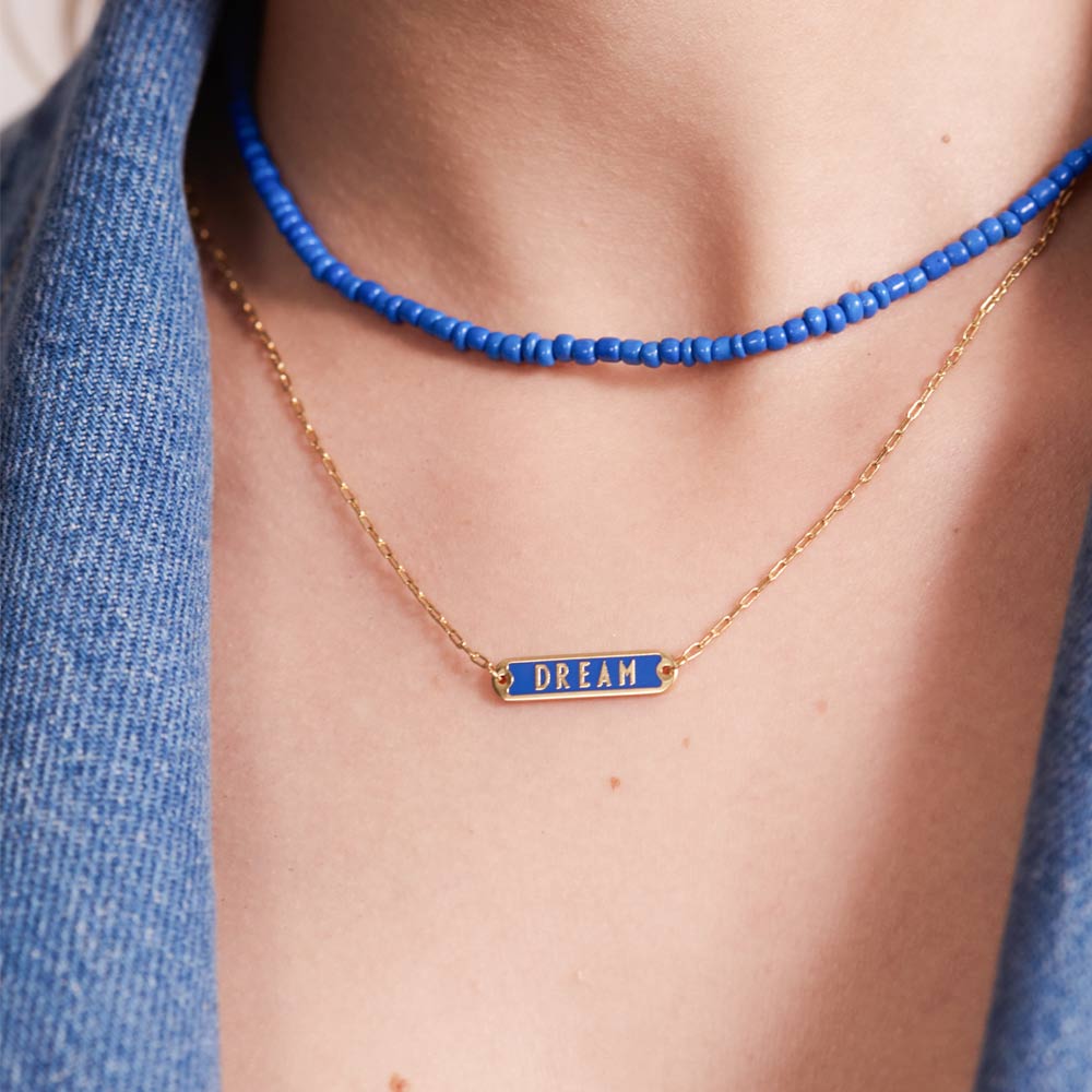 Word Candy Tag Necklace