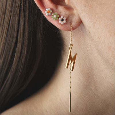 MyFlower Stud 10mm (Pearls/18K gold-plated)