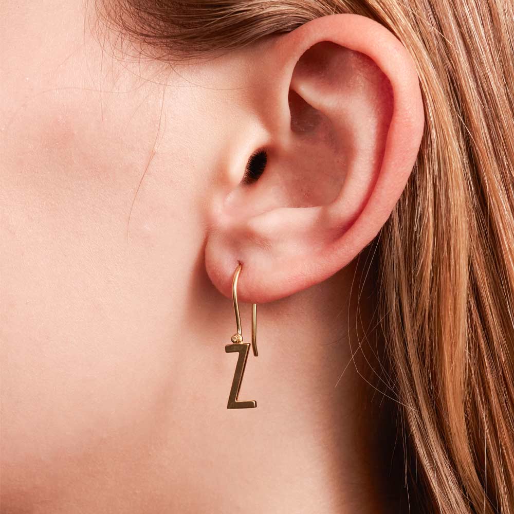 Initial Ear Hanger (A-Z)