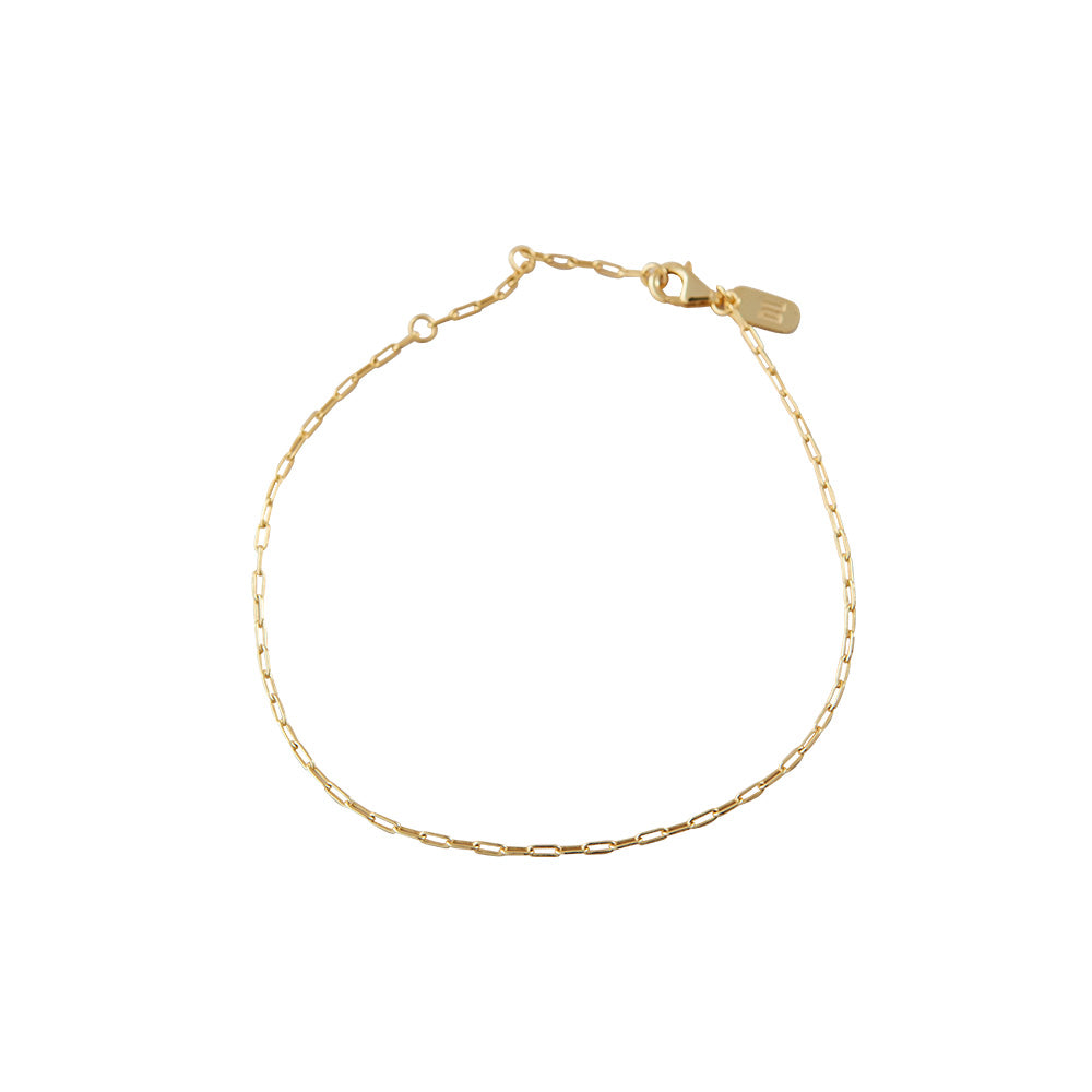 Square Link Bracelet (Gold Plated)