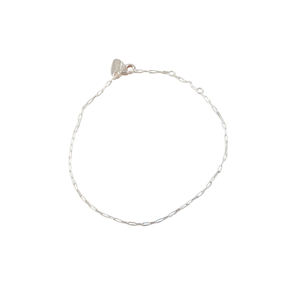 Square Link Bracelet (Silver)
