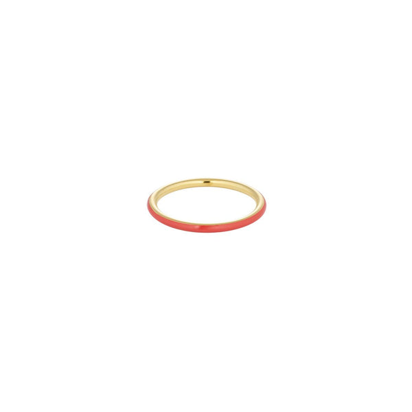 Classic Stack Ring Coral