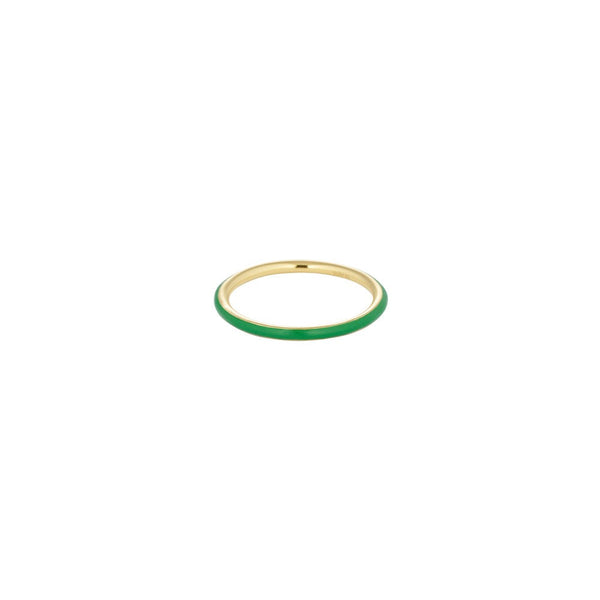 Classic Stack Ring Green