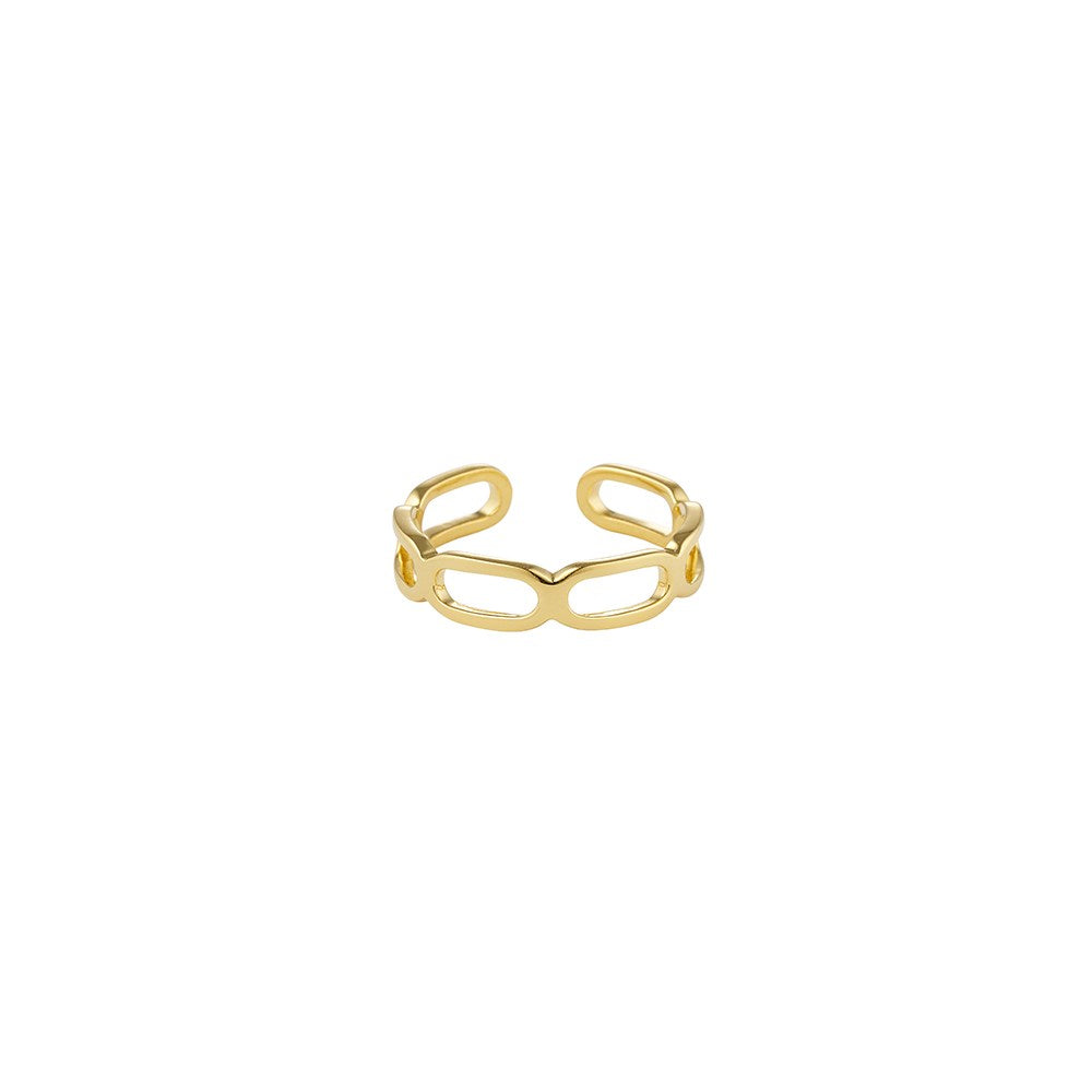 Square Link Ring - Goldplated