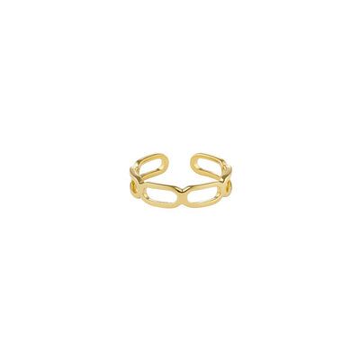 Square Link Ring - Goldplated