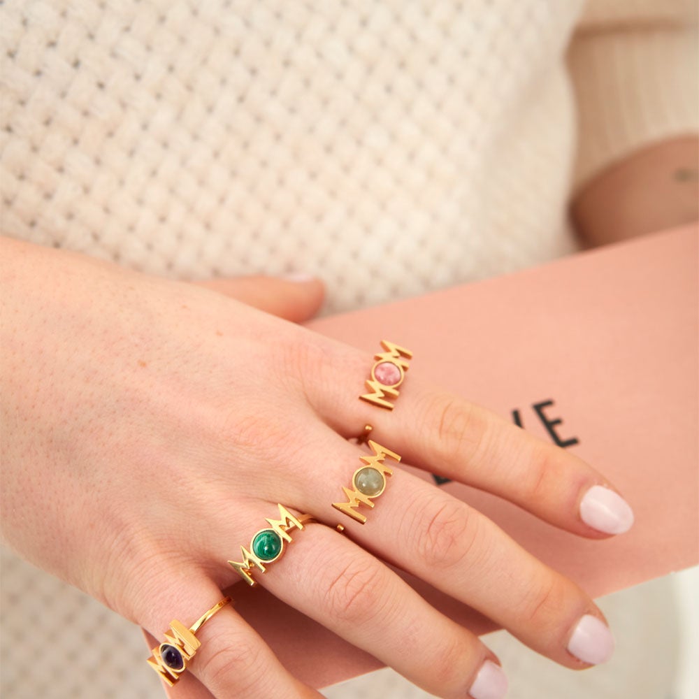 Great MOM ring (18K Gold-plated) – Design Letters EUR