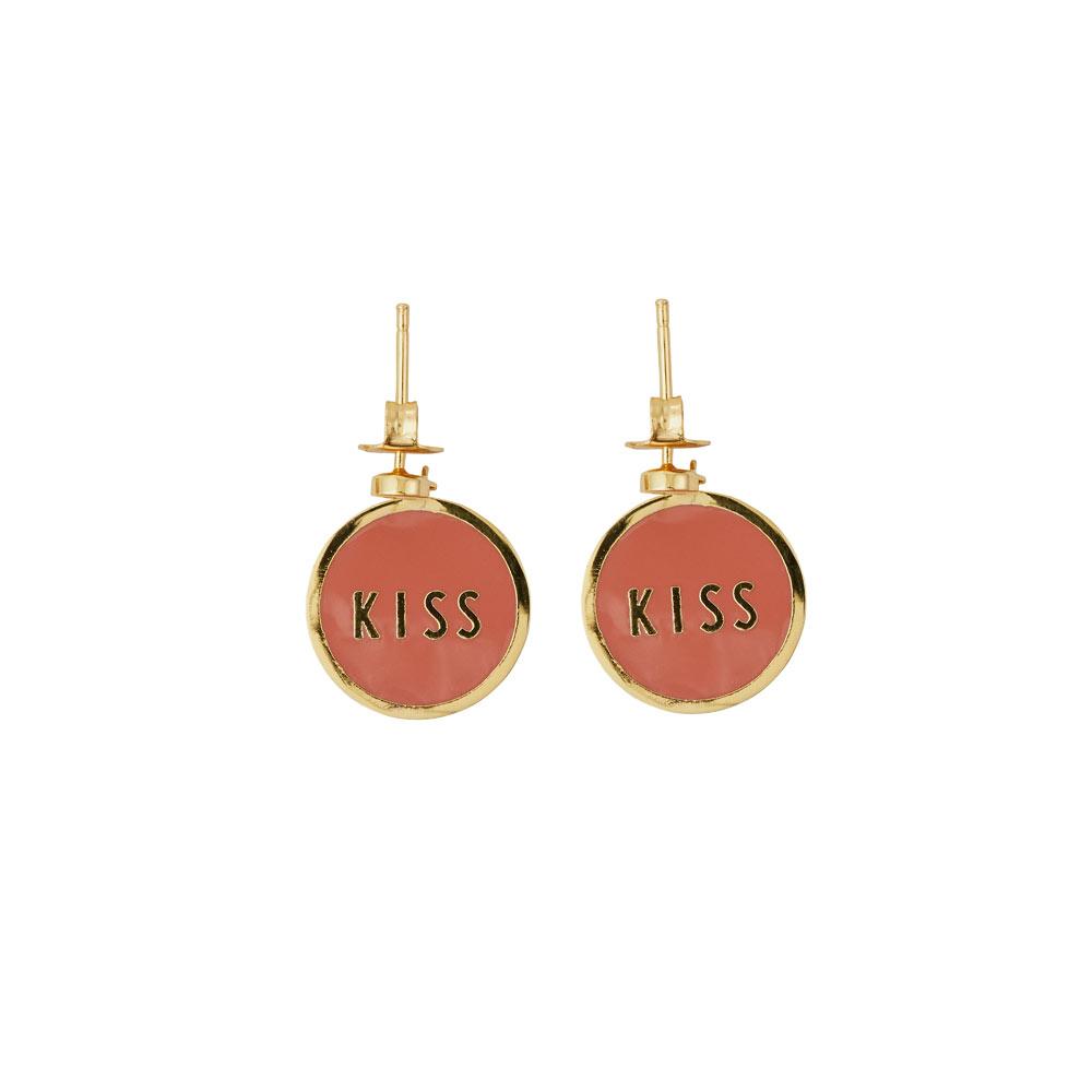 Candy Disc Earring KISS (set of 2 pcs)