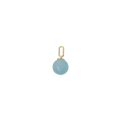 Stone Drop Charm 8mm (18k Gold-plated)