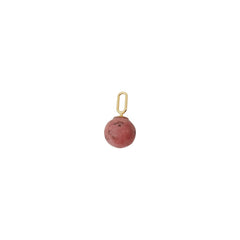 Stone Drop Charm 8mm (18k Gold-plated)