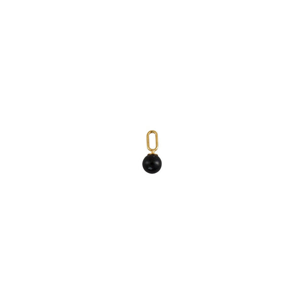 Stone Drop charm 5mm (18k Gold-plated)