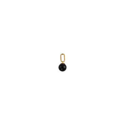 Stone Drop charm 5mm (18k Gold-plated)