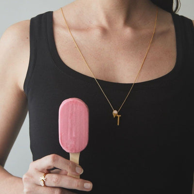 Icon Charm Ice Cream (18K Gold-plated)